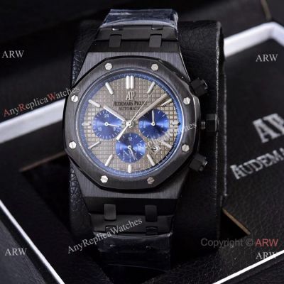 Knockoff Audemars Piguet Royal Oak 41mm Watches Gray Dial Blue Subdials